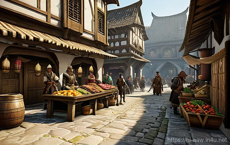 아키에이지 서버 선택 가이드 - **Prompt: "A vibrant scene depicting the early days of a new ArcheAge server. Lush, untouched fantas...