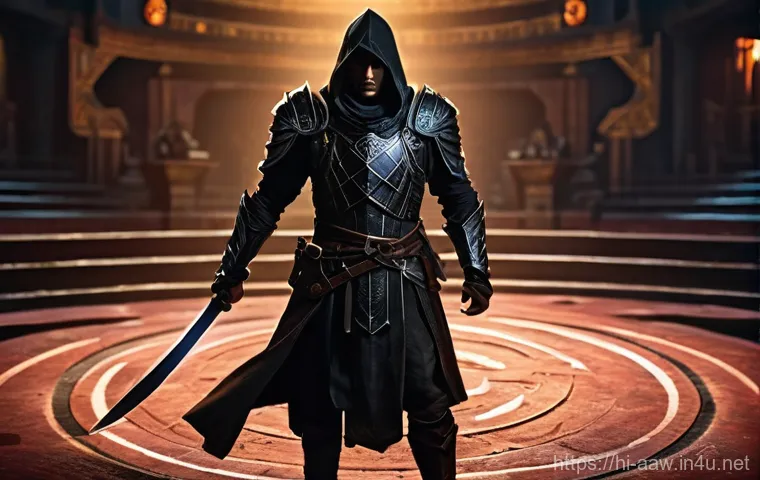 아키에이지 상위 콘텐츠 최적화 공략 - **Prompt 1: Mastering the Shadowblade's Art**
"A male 'Shadowblade' class character, mid-20s, wi...