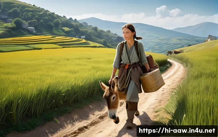 아키에이지 무역 시스템 공략 - **Prompt 1: Early Trader's Safe Passage**
A lone adventurer, a young woman with a determined exp...